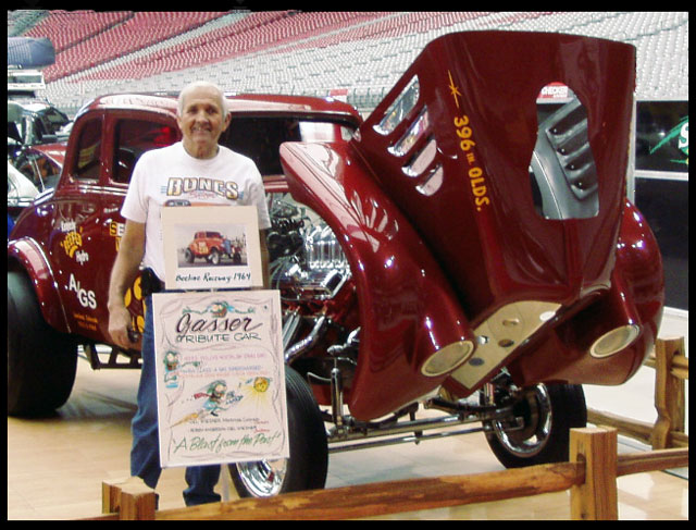 Del Wiesner with Tribute Car