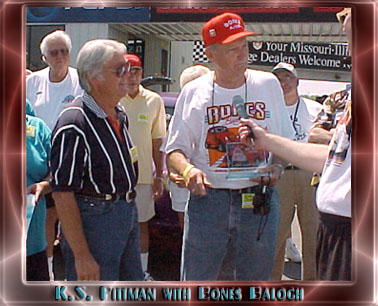 K.S. Pittman exchanges stories with Bones Balogh